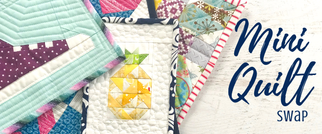 Join the fun of the mini quilt swap with The Sewing Loft