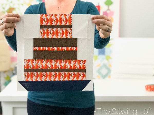 Celebrate with a slice of cake! This easy to make patchwork quilt block is available to download in 2 sizes. 