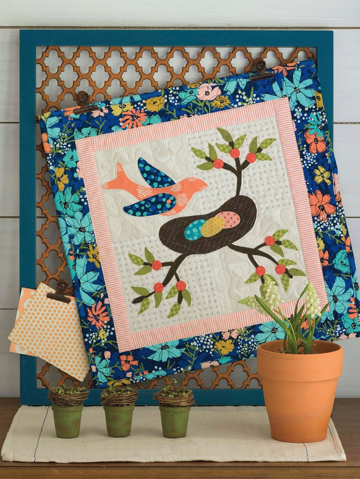 Summer Nest Quilt Wall Hanging