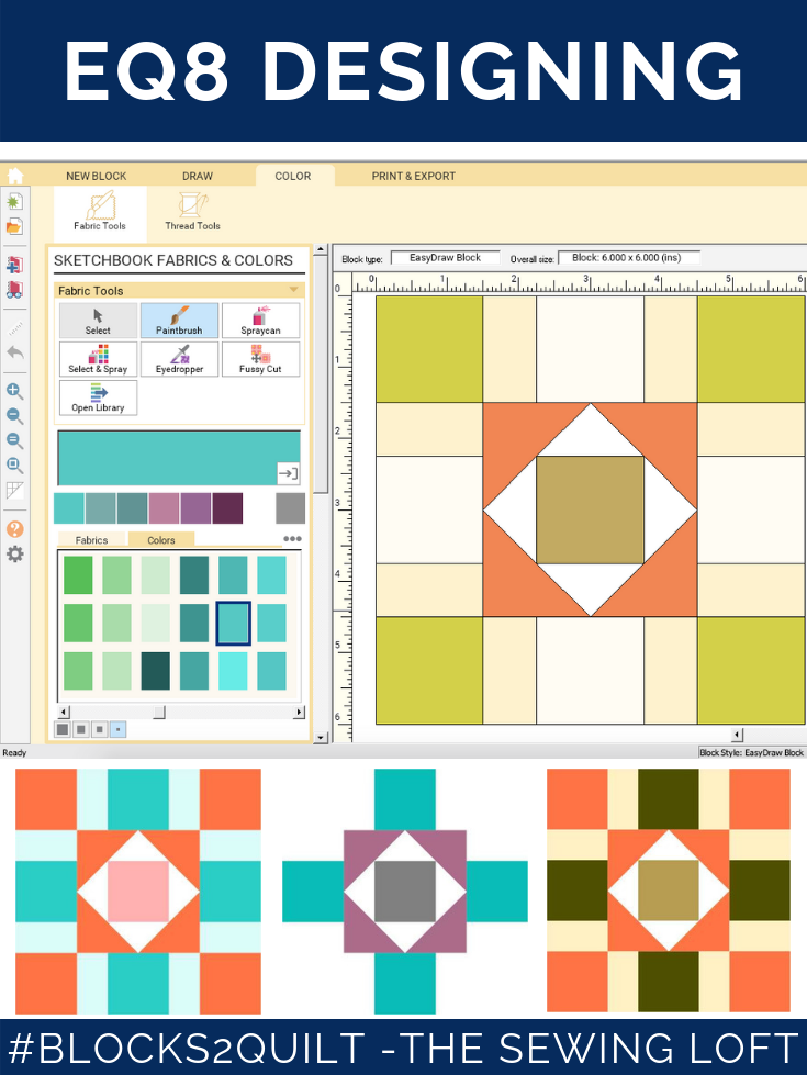 Designing in EQ8 | Cross-Eyed Quilt Block