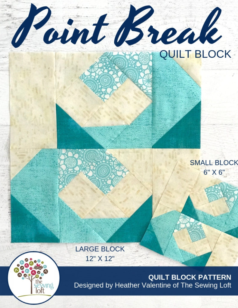 Point Break Waves Quilt Block | The Sewing Loft