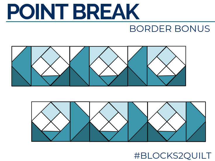 Waves Quilt Block Border Bonus | The Sewing Loft