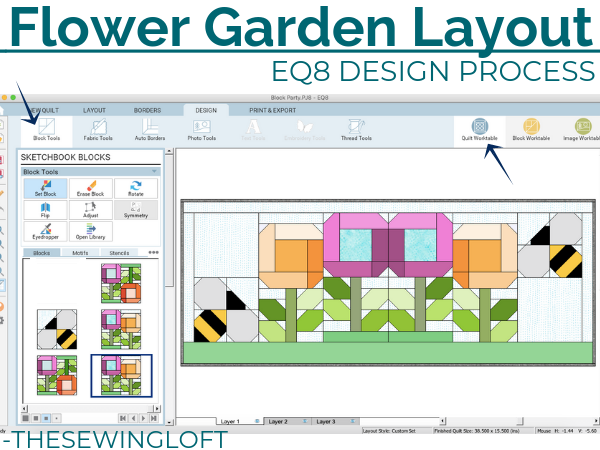 See how easy it is to create quilt layouts with ease in EQ8.