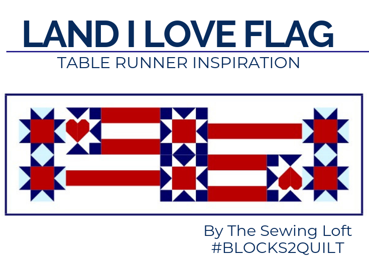 This scrappy flag quilt block is a great way to use your scraps for some patriotic flair. Land I Love Flag block quilt inspiration.