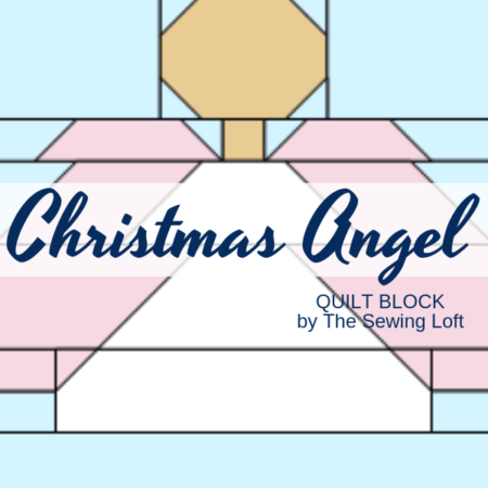 Celebrate the holidays with this Christmas Angel Quilt Block. This simple patchwork design is perfect for all skill levels and comes in 2 sizes.
