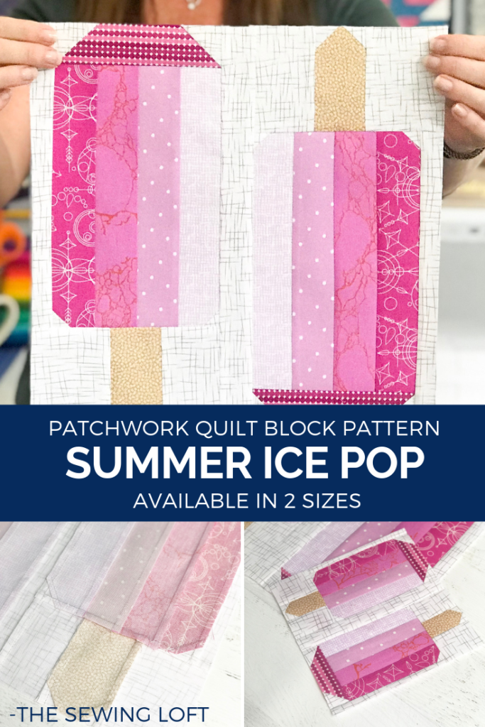 Patchwork Quilt Block | Summer Ice Pop
