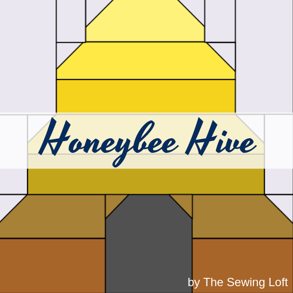 The patchwork construction of the Honeybee Hive quilt block makes it perfect for the beginner quilter and the fun for the experienced quilter to play with their scraps. 