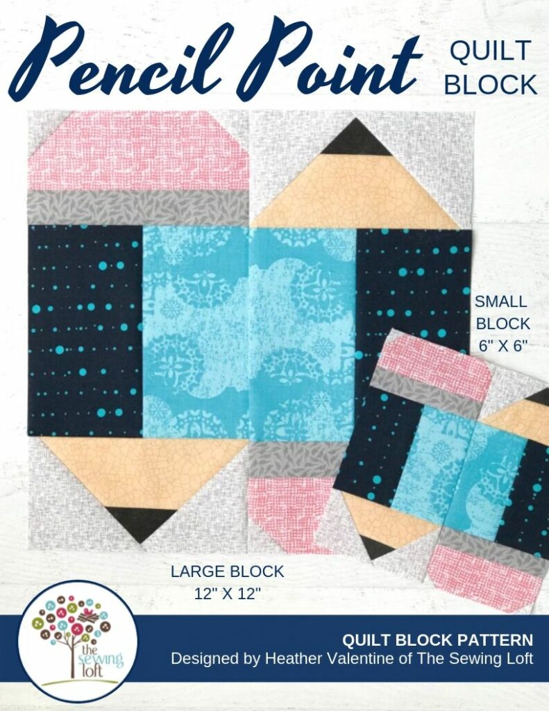 Pencil Point Quilt Block | The Sewing Loft
