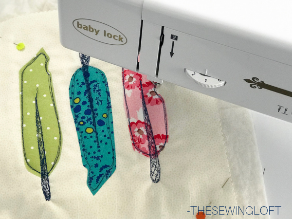 These freemotion doodle feathers are a great way to turn your scraps into something fantastic. 