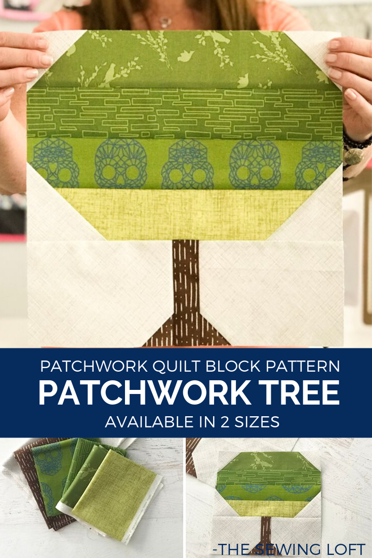 Tree Patchwork Square Patchwork Tree Quilt | Blocks 2 Quilt - The Sewing Loft