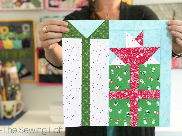 Perfect Presents Quilt Block Finished | The Sewing Loft