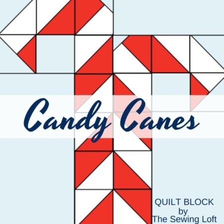 Candy Canes Quilt Block Pattern | The Sewing Loft