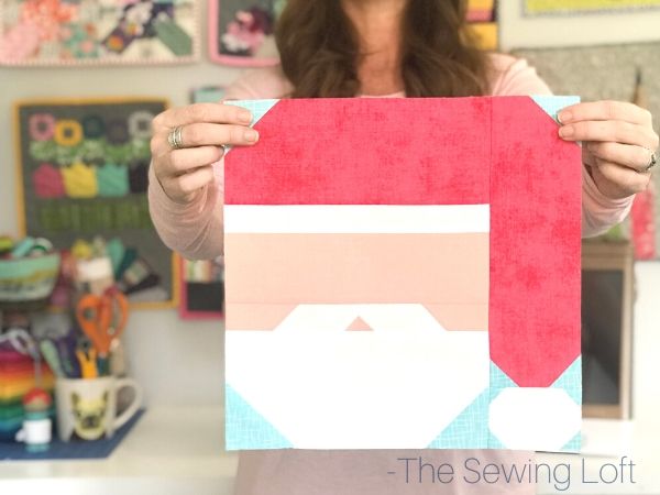 Keep the magic of the season alive with this easy to make Santa Claus quilt block. The patchwork construction make it perfect for all skill levels. The Sewing Loft