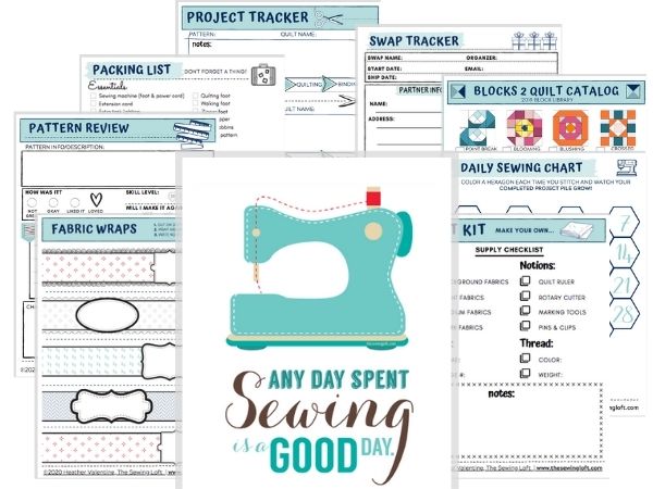 Make the most of your time at the machine with this Sew Organized Printable Pack. Over 30 printable sheets to keep you on track and stitching up a storm!
