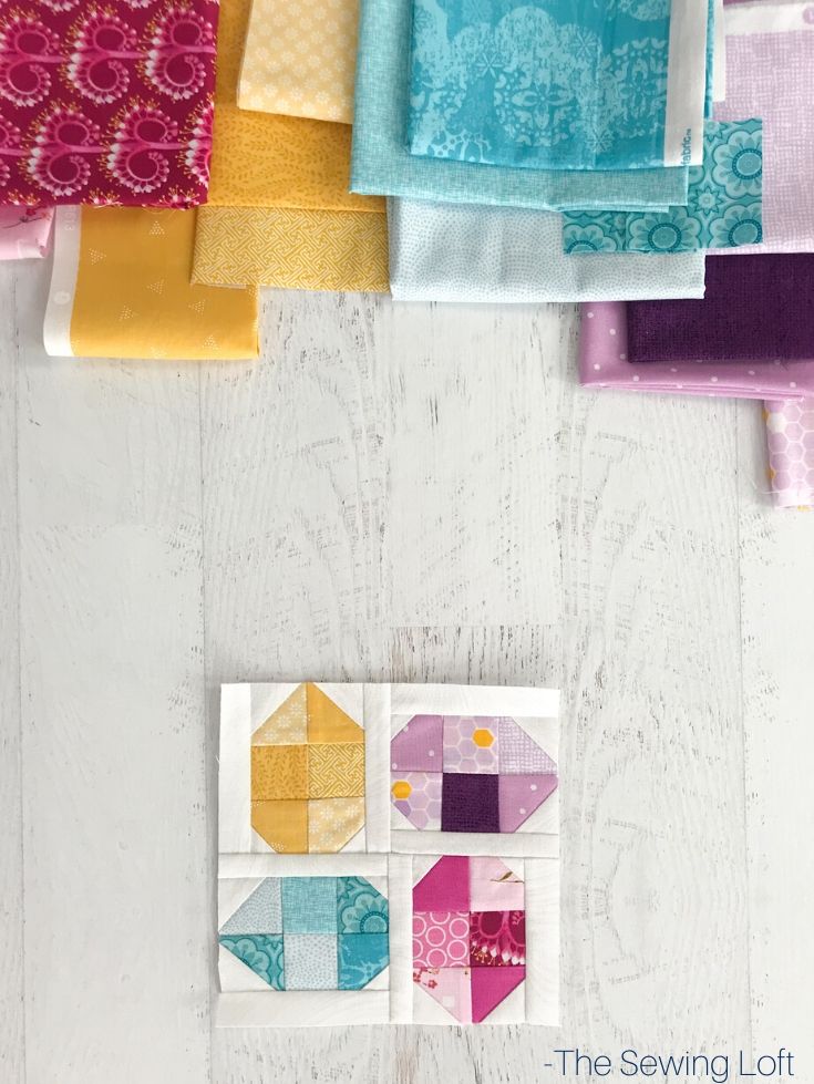 The easy to make Easter Easter Eggs Quilt is perfect for the newbie quilter. The patchwork construction is easy to make and audition your scraps. 