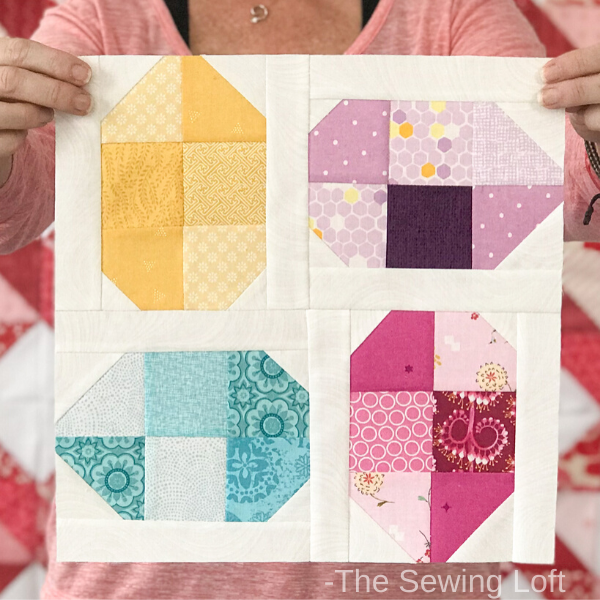 The easy to make Easter Easter Eggs Quilt is perfect for the newbie quilter. The patchwork construction is easy to make and audition your scraps. 