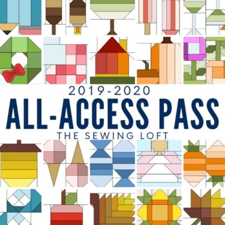 Take your quilt library to a whole new level with the All Access Quilt Pass from The Sewing Loft. Includes over 100 blocks, templates, project ideas & tips to help you achieve perfection!