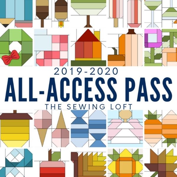 Take your quilt library to a whole new level with the All Access Quilt Pass from The Sewing Loft. Includes over 100 blocks, templates, project ideas & tips to help you achieve perfection!