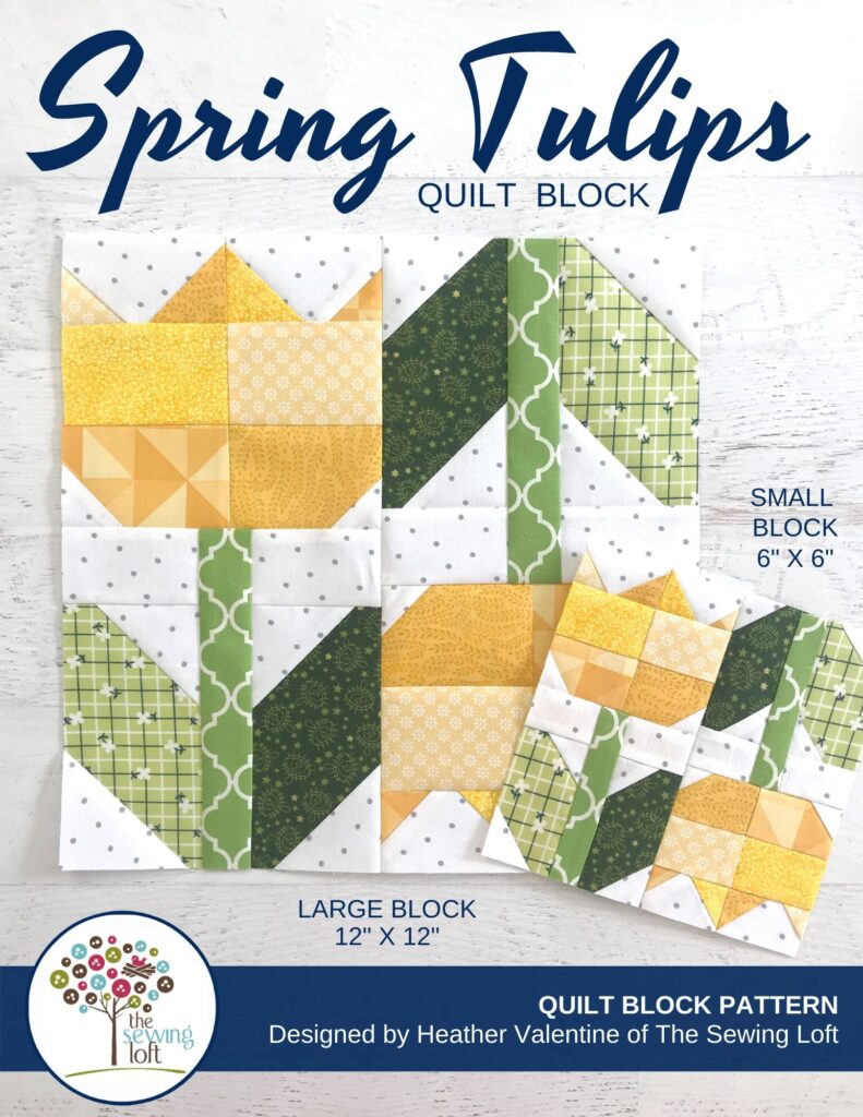 Spring Tulips Quilt Block | The Sewing Loft