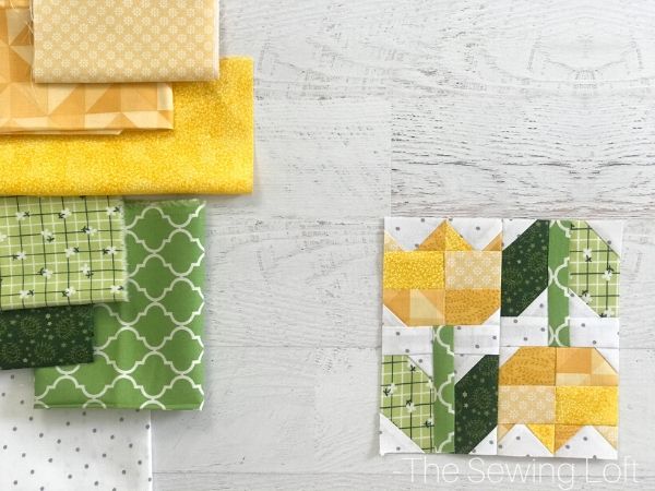 Create a garden of your own with the Spring Tulips Quilt Block from The Sewing Loft. 