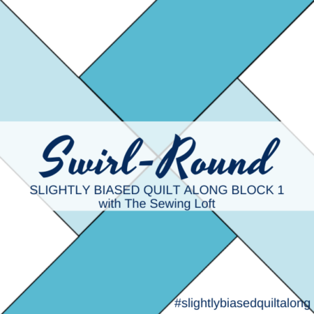 Swirl-Round Block 1 | Slightly Biased Quilt Along