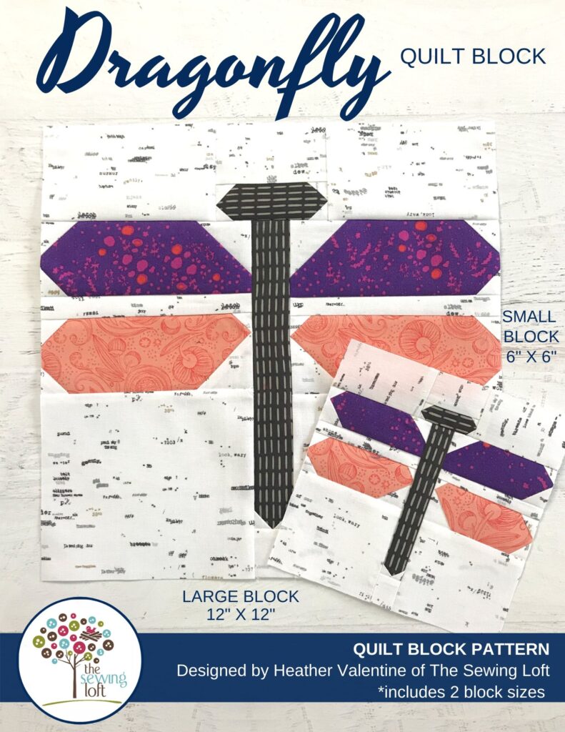 Dragonfly Quilt Block Pattern | The Sewing Loft