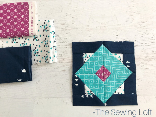 Diamond Sky Quilt Block Pattern | The Sewing Loft