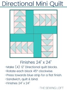 Directional Quilt Block | Blocks 2 Quilt - The Sewing Loft