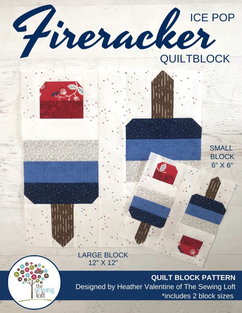 Firecracker Quilt Block Pattern | The Sewing Loft