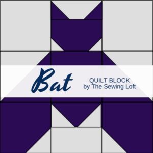 Halloween Inspired Bat Quilt Block | The Sewing Loft