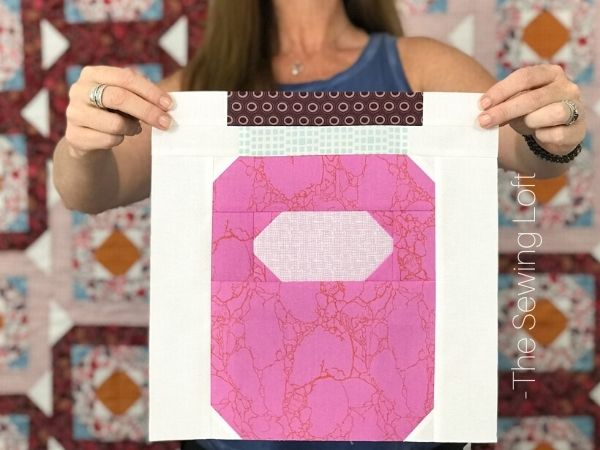 Canning Jar quilt block by The Sewing Loft