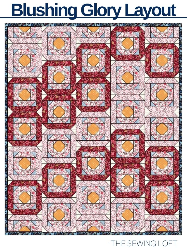 Blushing Glory Quilt in Morrison Park Fabric
