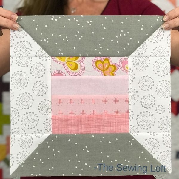 Grab your scraps and stitch up this easy to make, patchwork quilt block from The Sewing Loft. The Thread Spool quilt block pattern comes in 2 sizes and is perfect for 