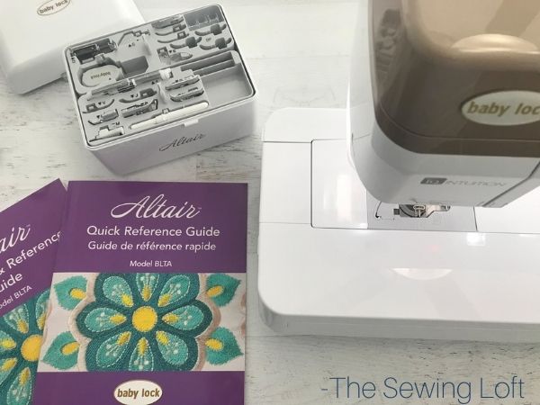 Unpacking the Babylock Altair