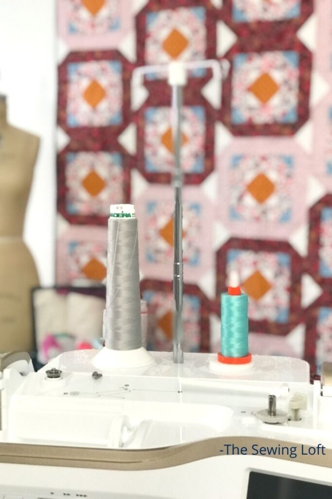 Make the most of your sewing machine time with simple accessories like the spool stand. This attachment comes with many machines, is easy to install and so handy! Video included. 