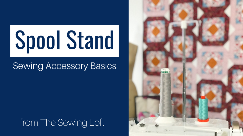 Learn how the Spool Stand can help you make the most of your time at the machine. This helpful accessory is included with many sewing machines including the Baby Lock Altair. The video is helpful for set up and everyday use. 