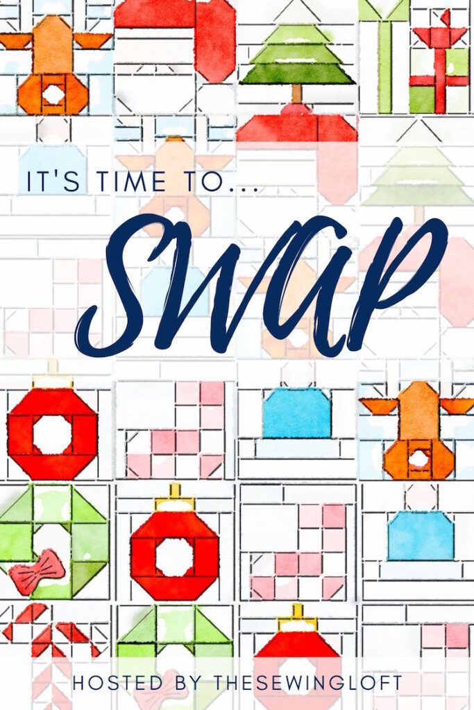 I'm so excited, The Sewing Loft is hosting a holiday theme SWAP!! Sign ups are happening now, be sure to join the fun! 