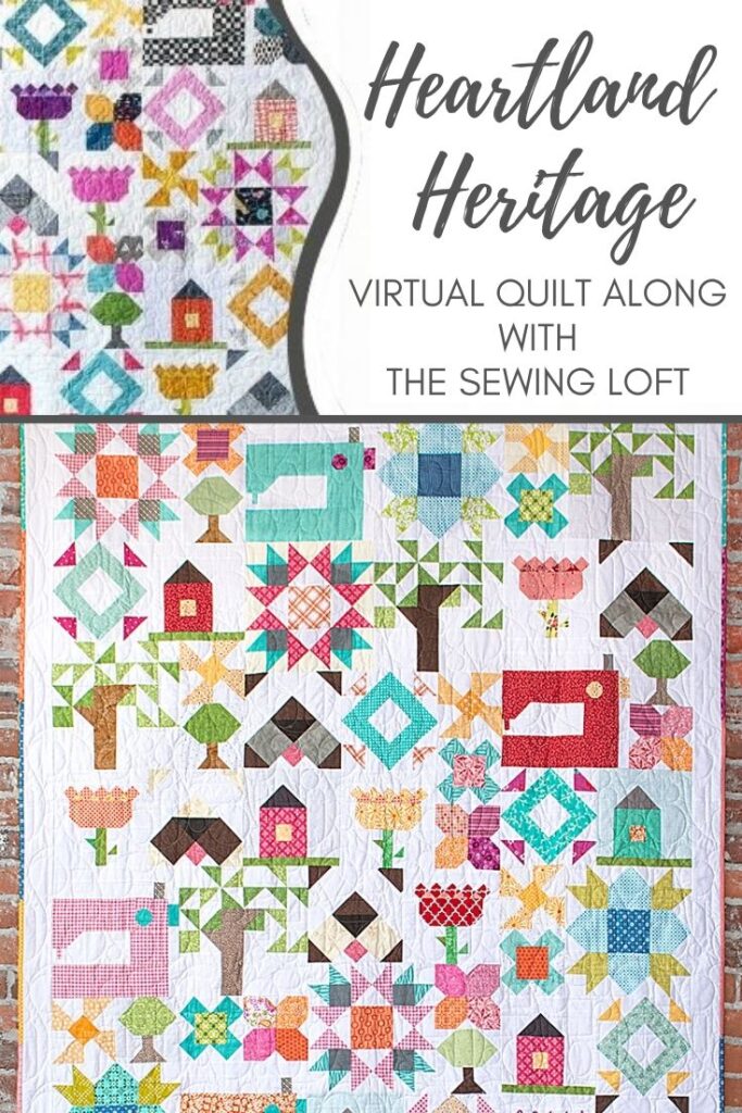 Explore your scraps in a brand new way with The Sewing Loft. Join us for the Heartland Heritage Virtual Quilt Along. 