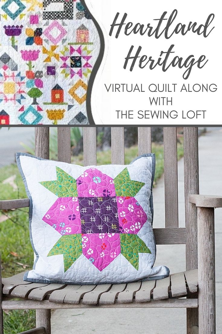 Slice through the cutting time of half square triangles with this easy tip used to create the Wildflower Block from Heartland Heritage.