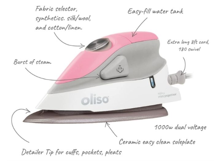 Help fast track projects with this mini iron by Oliso.  Find these and more affordable gift ideas for your quilter friends. 