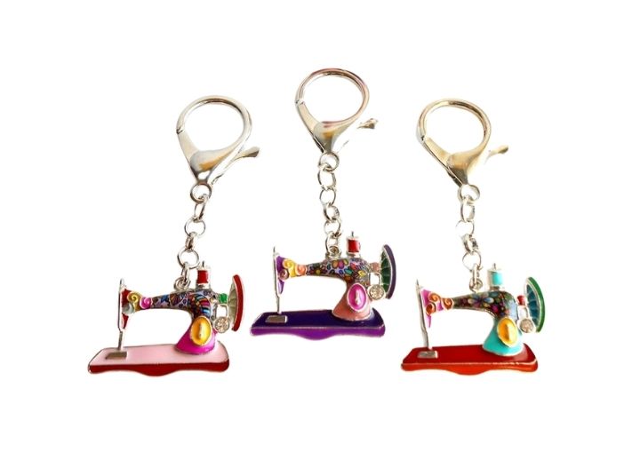 So many great gift ideas for the quilters on your list! Like these scissor charms. they are the perfect way to keep an eye on your favorite fabric scissors away from fabric. 