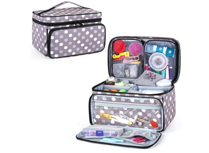 Keep projects on track with this multi compartmental sewing bag. Find this and many more affordable quilter gift ideas for everyone on your list. 