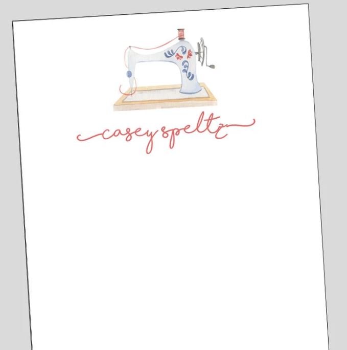 Reach for unique and novelty gift options for the quilters in your world. Like these beautiful sewing notepads by The Sewing Loft. 