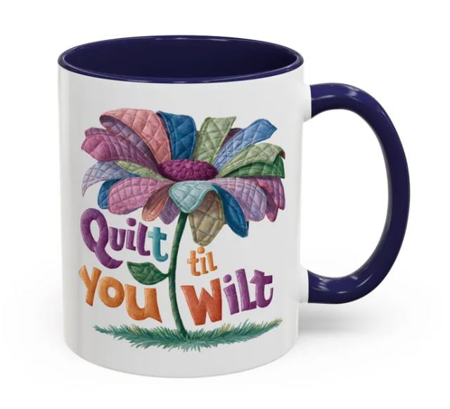 I love to reach for novelty gifts for the special folks in my life and these sewing mugs for quilters from The Sewing Loft is perfect!