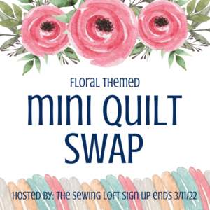 Meet a new friend in this mini quilt SWAP hosted by The Sewing Loft. Signups are happening now.