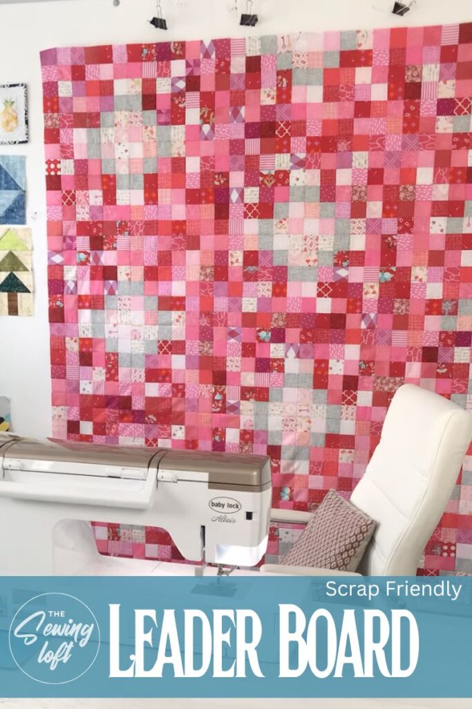 Unlock the power of your scraps with the Leader Board Quilt Pattern.