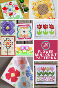 30 Flower Mini Quilt Patterns and Tutorials