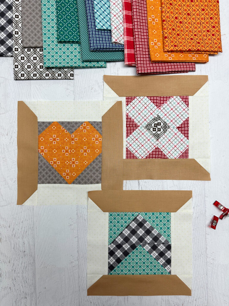 My completed blocks from Sew Scrappy Spools QAL | The Sewing Loft