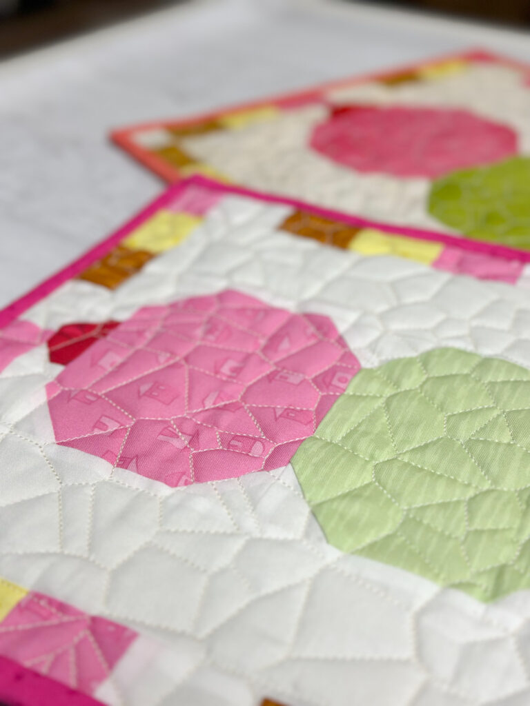 You can create beautiful quilting at home on your domestic machine. 
