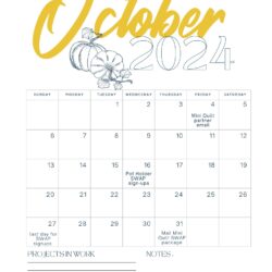 Stay organized this October with a free printable calendar.